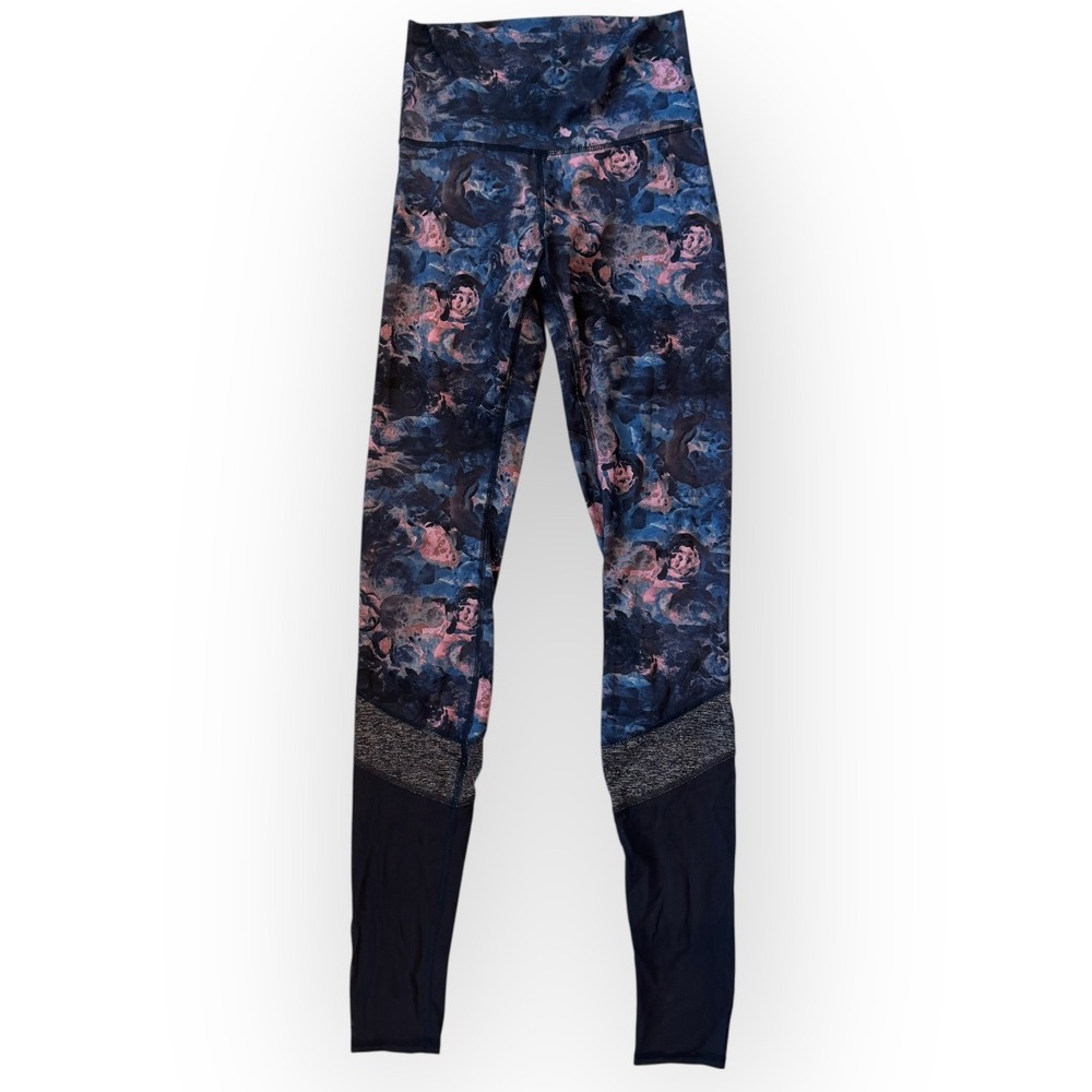 Lululemon Floral Print Leggings Athleisure Workout Yoga Pants Women's‎ Size 2